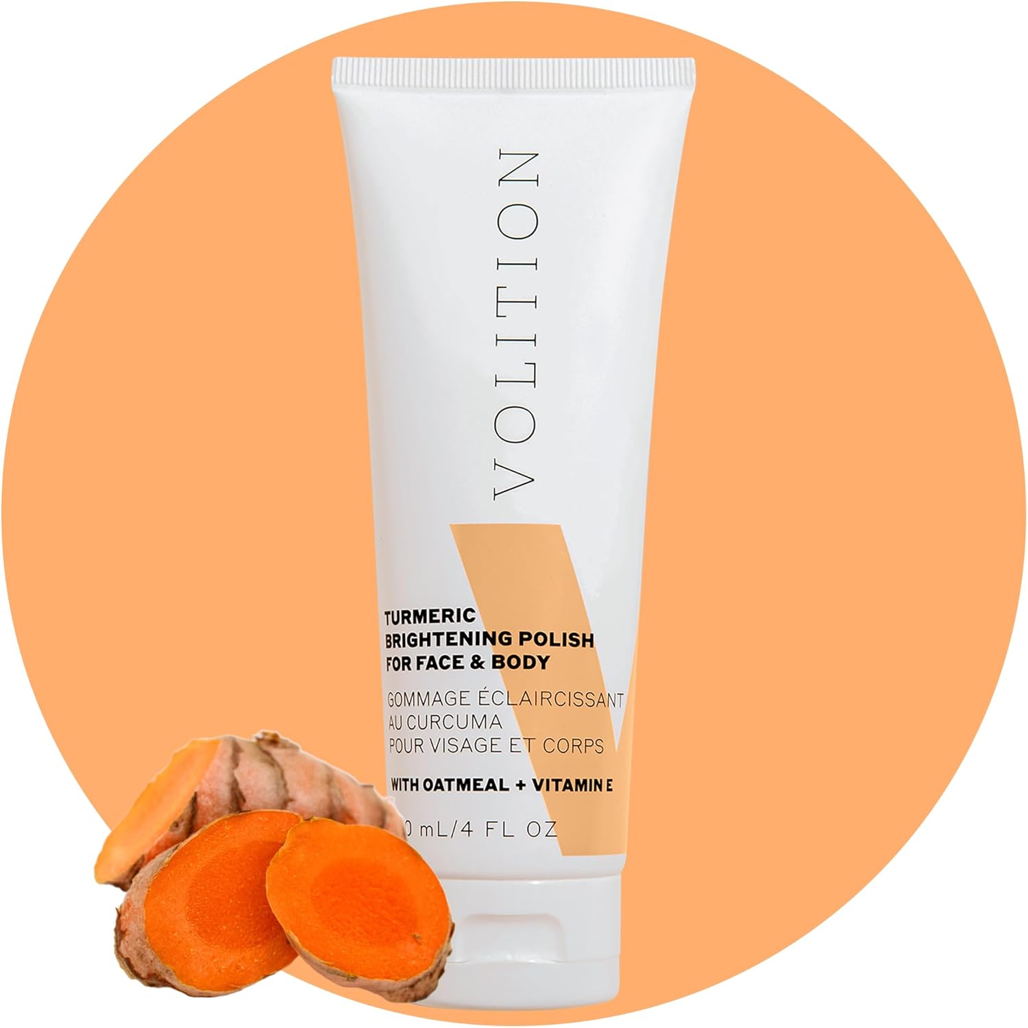 Volition Beauty Turmeric Brightening Polish front view
