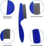 Stainless steel fine tooth flea comb for dogs and cats