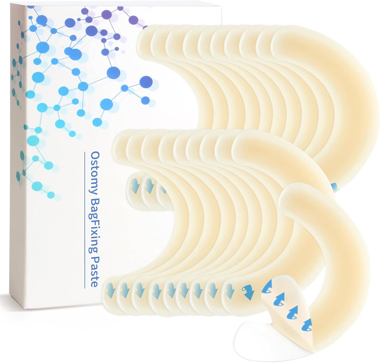 Col-Pary Ostomy Barrier Strips box front view showing packaging details for medical supplies