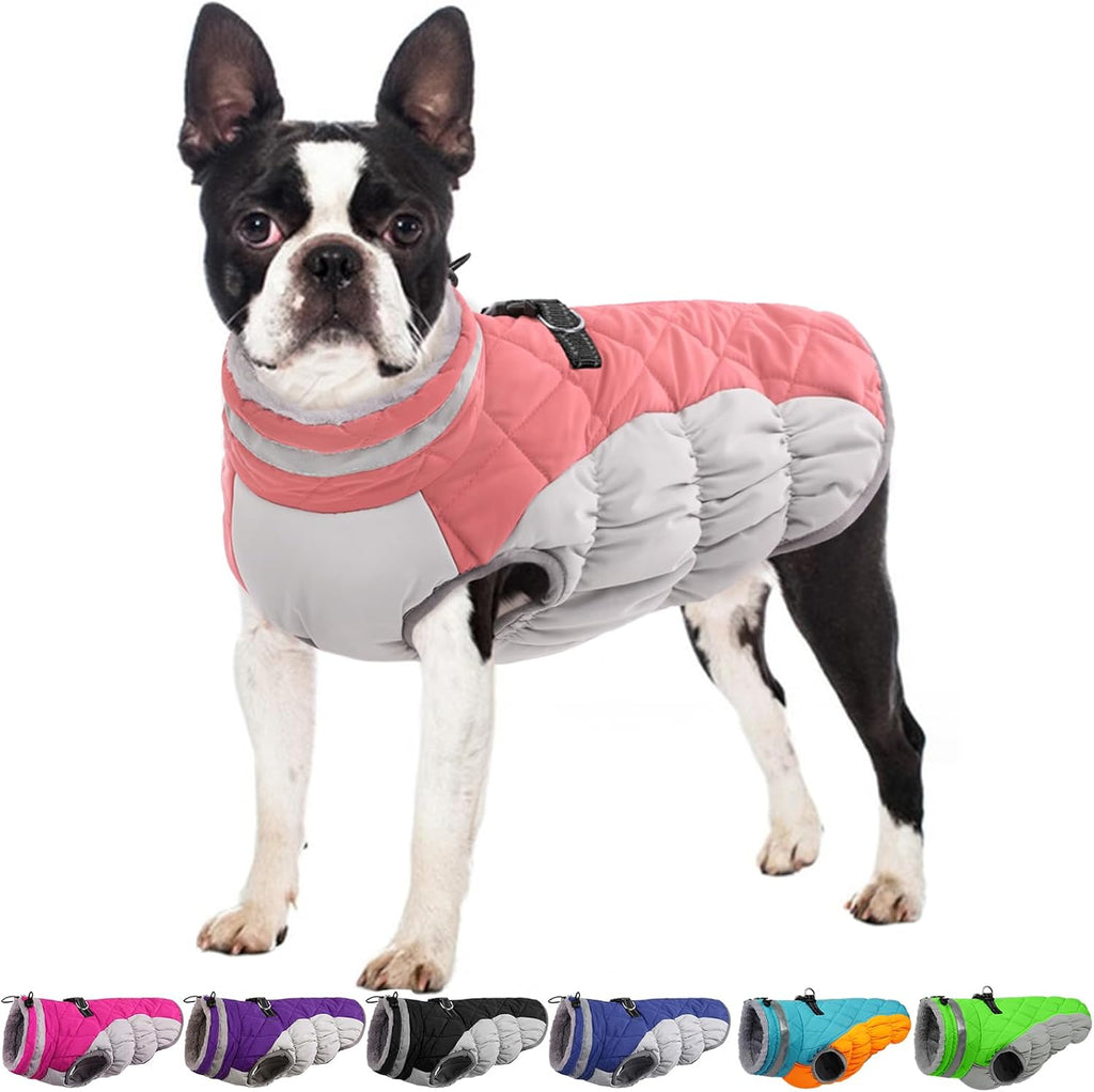 Dog Winter Jacket Cozy Reflective Waterproof Windproof Warm Pet Garment,Comfortable Cold Weather Fleece Apparel Outfits with Zipper Closure for Small Medium Large Dogs Puppy Walking,X-Large - Image 14