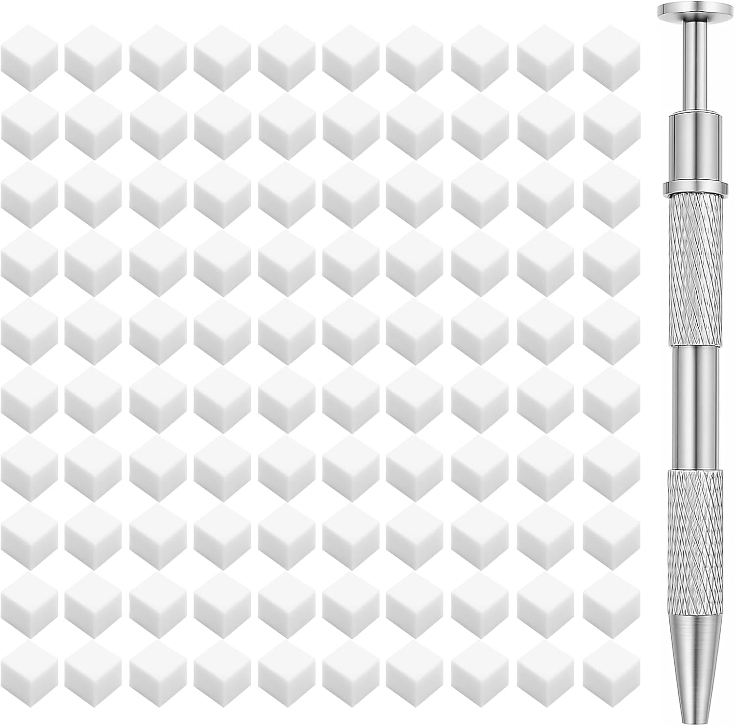HomTop 150 pieces ombre nail sponge kit with stainless steel grab pen