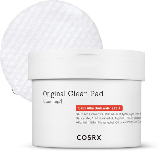 COSRX Official One Step Original Clear Pad container front view showing 70 sheets label