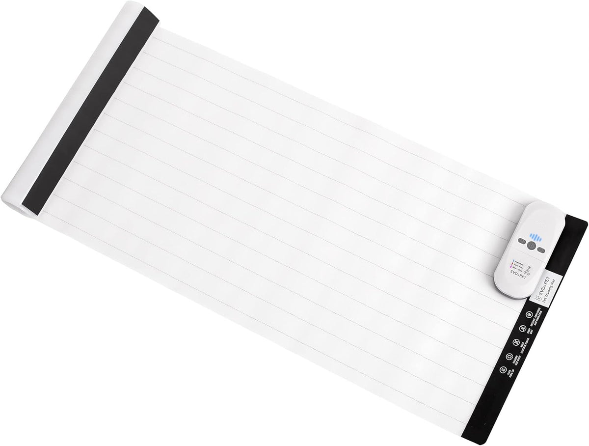 SVD.PET Pet Training Mat with Tester, 22" X 16", Scat Mat for Cats, Dogs Electronic Repellent Shock Mat for Indoor, 3 Training Modes, 5 Levels, Pet Safe Mode (White Controller) - Image 13