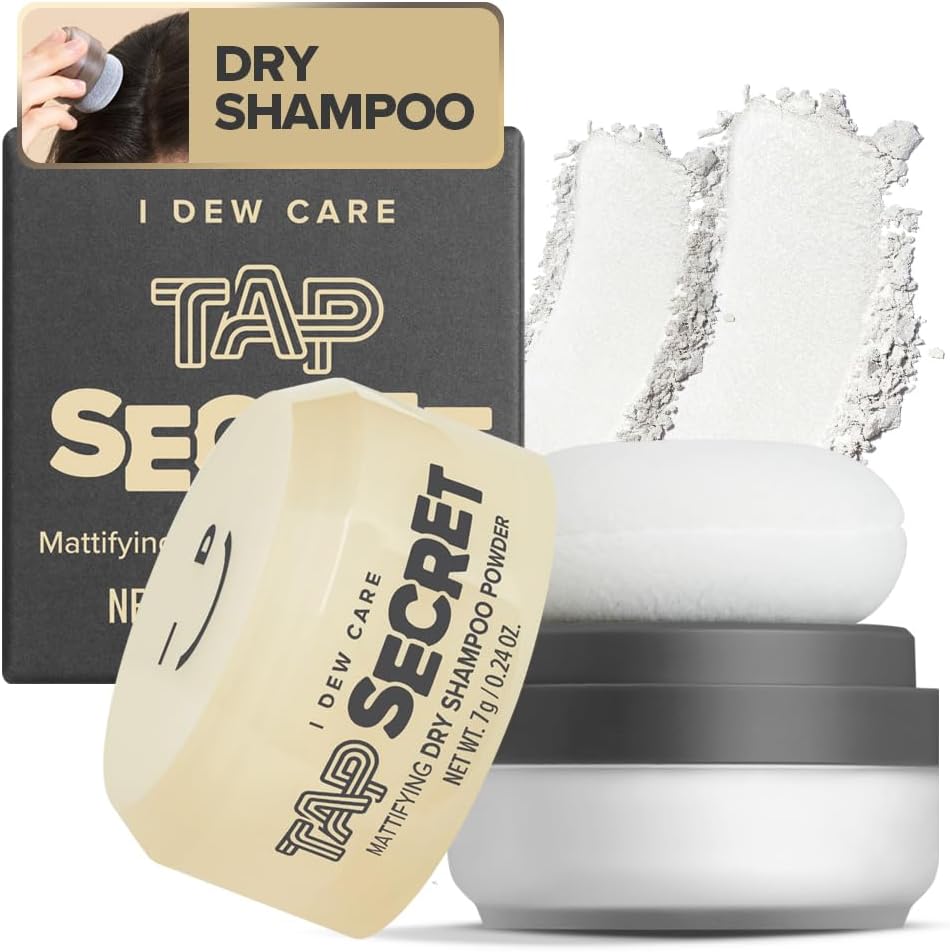 I DEW CARE Tap Secret Dry Shampoo Powder front view packaging