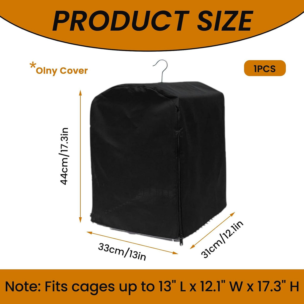 Wzttdm polyester bird cage cover side zipper detail
