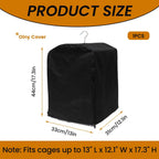 Wzttdm polyester bird cage cover side zipper detail