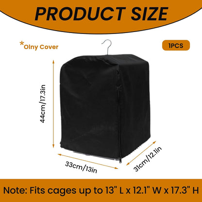 Wzttdm good night birdcage shield with zippers unzipped showing front access