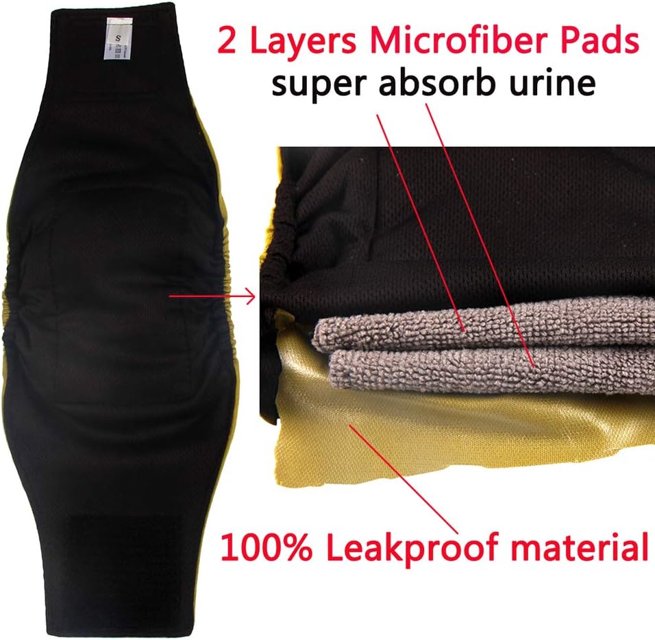 Close up view of the internal sewn in two layer microfiber absorbent pad