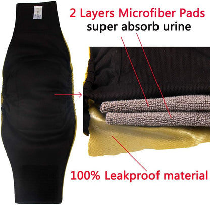Close up view of the internal sewn in two layer microfiber absorbent pad