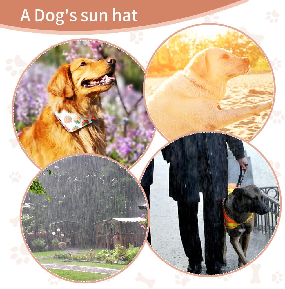Side profile of Auiepet canvas dog sun protection visor