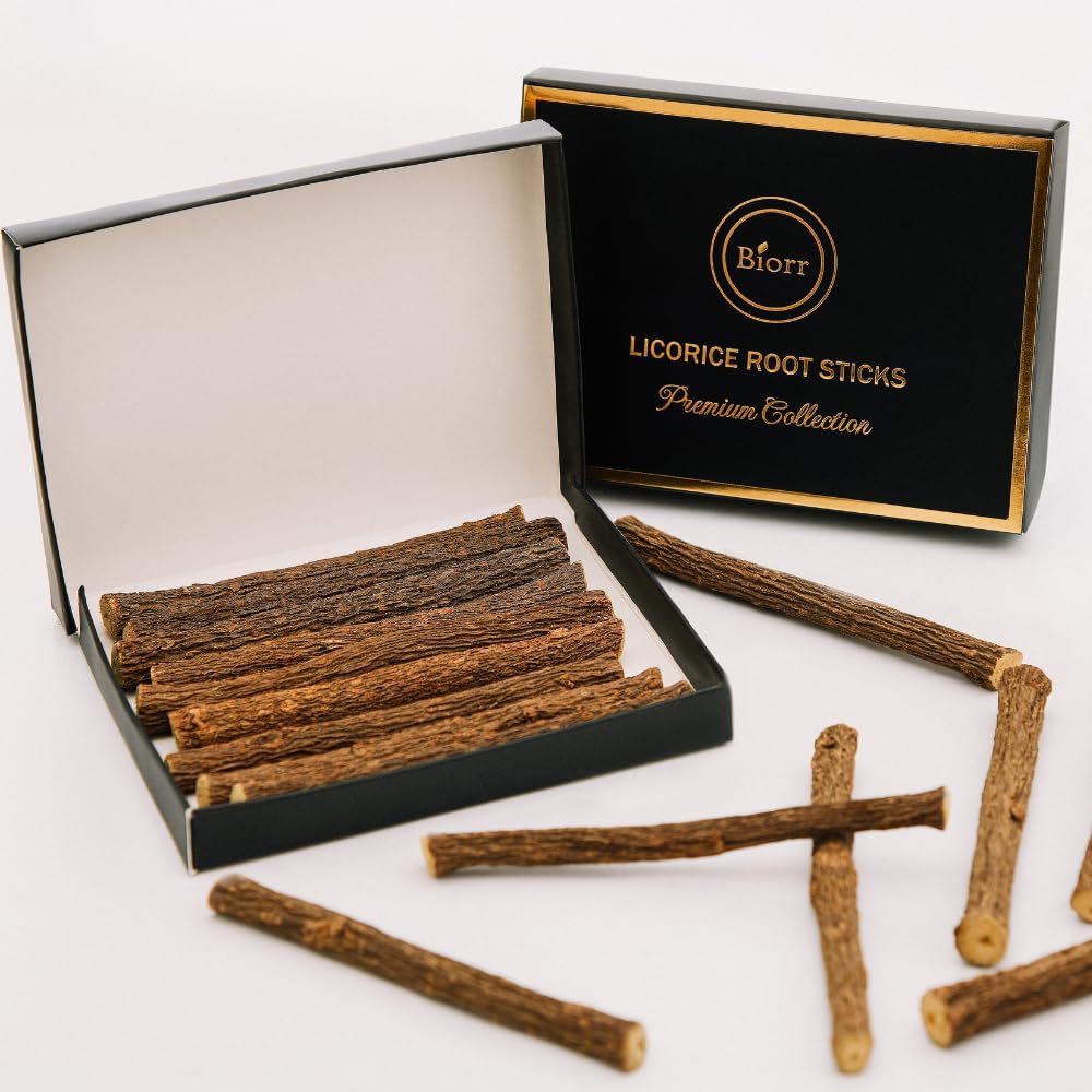 Biorr Licorice Root Natural Herbal Chew Sticks premium packaging front view