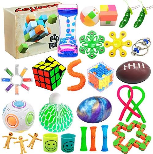 Scientoy sensory toy set collection featuring liquid motion timer