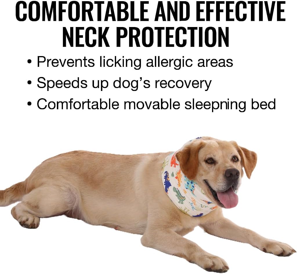 LovinPet adjustable pet recovery collar for medium and large breeds.