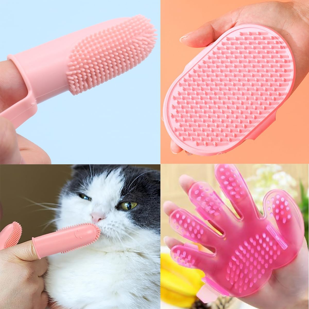 Heavy duty pet nail clipper and smoothing file included in the small animal grooming set.