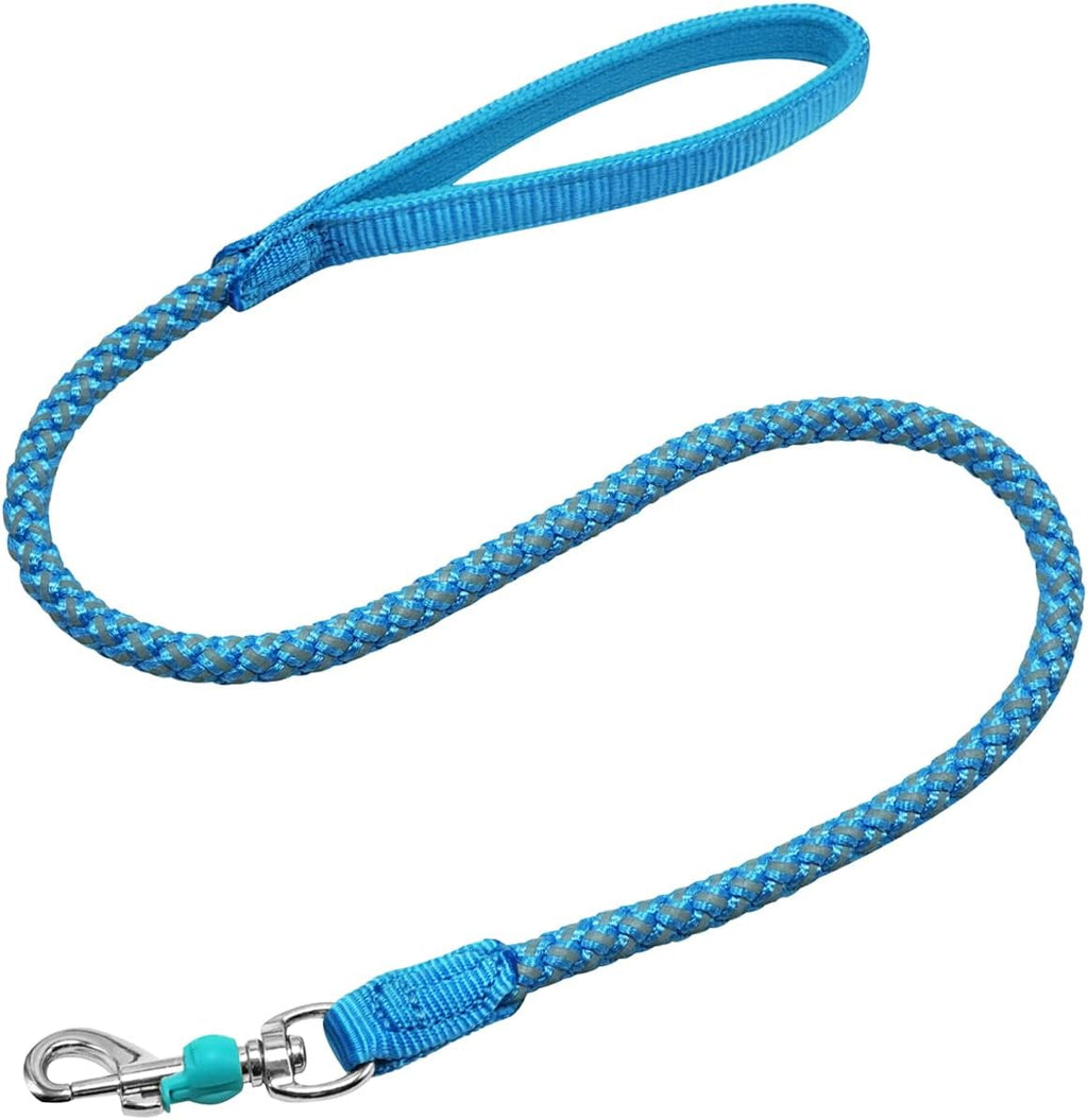 2/3/4/6/10 Foot Reflective Dog Leash Strong Nylon Rope Braided Heavy Duty for Large and Medium Small Dogs Walking Training Leads (Black, 3ft * 1/2") - Image 15