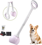 Dog Pooper Scooper Portable with Bag Attachment, One Handed Foldable Design, Includes 120 Waste Bags and Dispenser, 19 Inch Handle for Grass Yard Gravel Cleanup (Blue) - Image 9