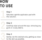 Professional breeder recommended cat eye stain cleanser application visual