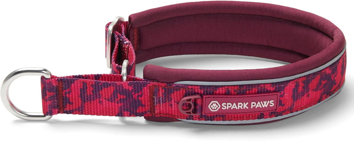 Heavy duty metal hardware on Spark Paws dog training collar