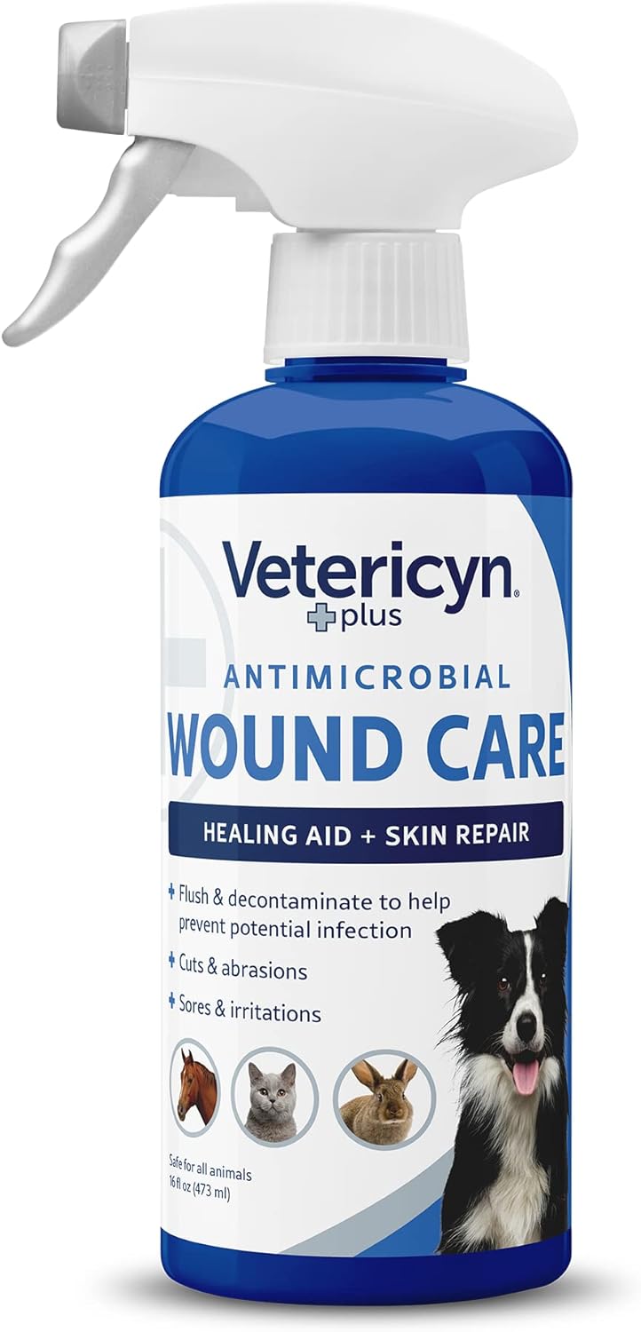 Vetericyn Plus Dog Wound Care Spray | Healing Aid and Skin Repair, Clean Wounds, Relieve Dog Skin Allergies, Safe for All Animals. 3 ounces - Image 9