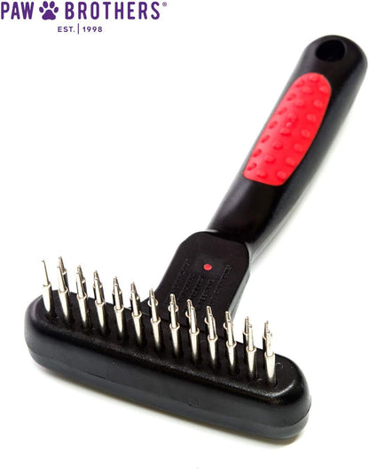 Paw Brothers undercoat rake professional grade pins detail