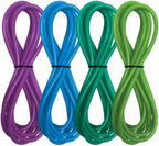 Red Sea ReefDose Deluxe 4 Color Dosing Tube Kit front view packaging showing blue green purple lime aquarium hoses