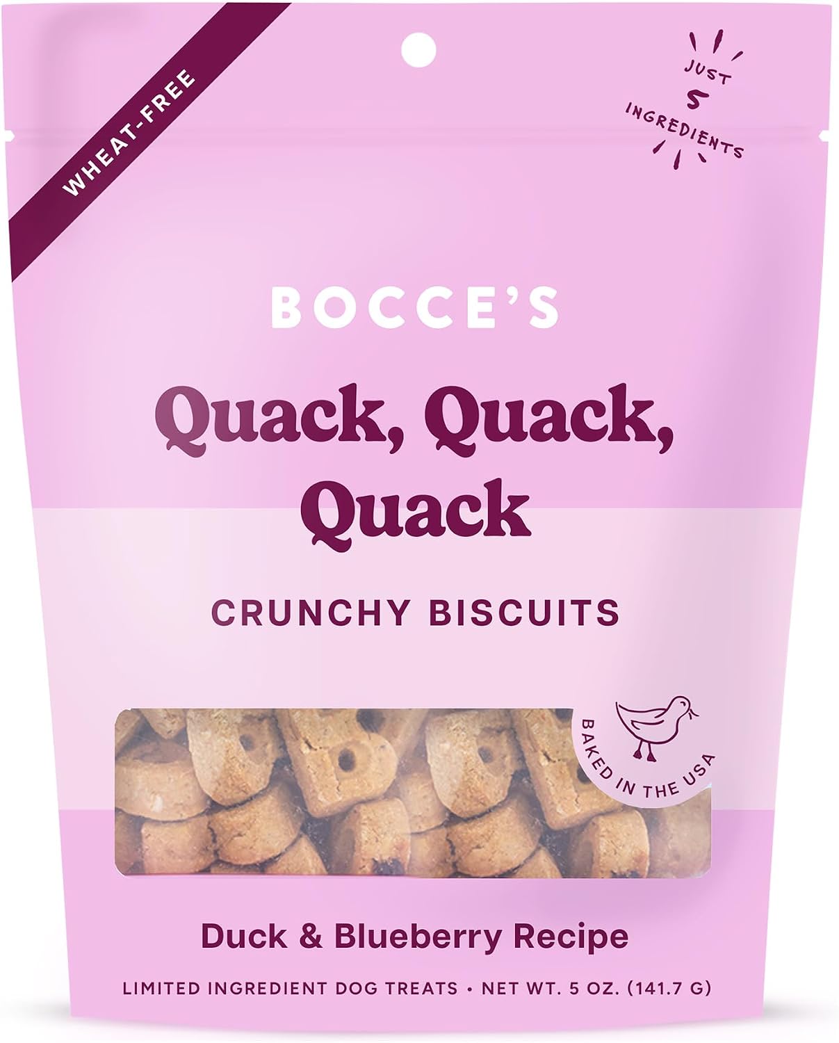 Bocce's Bakery Oven Baked Bedtime Tea Treats for Dogs, Wheat-Free Everyday Dog Treats, Made with Real Ingredients, Baked in The USA, All-Natural Biscuits, Banana, Vanilla, & Lavender, 5 oz - Image 11