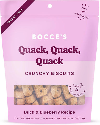 Bocce's Bakery Oven Baked Bedtime Tea Treats for Dogs, Wheat-Free Everyday Dog Treats, Made with Real Ingredients, Baked in The USA, All-Natural Biscuits, Banana, Vanilla, & Lavender, 5 oz - Image 11