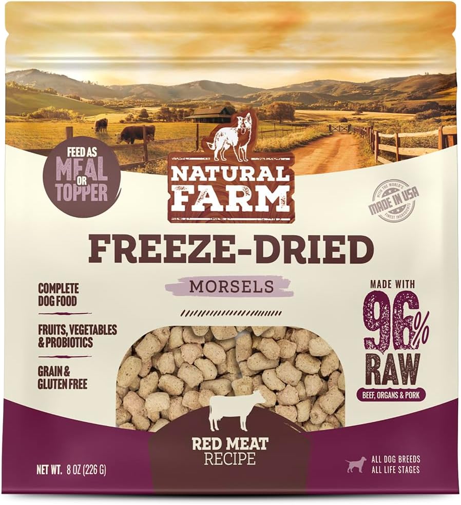 Natural Farm Freeze-Dried Chicken Patties for Dogs - 96% Raw Chicken & Organs, Complete Meal or Food Topper, Grain-Free, Gluten-Free, Probiotics for Digestion, All Life Stages - 14oz Bag - Image 11
