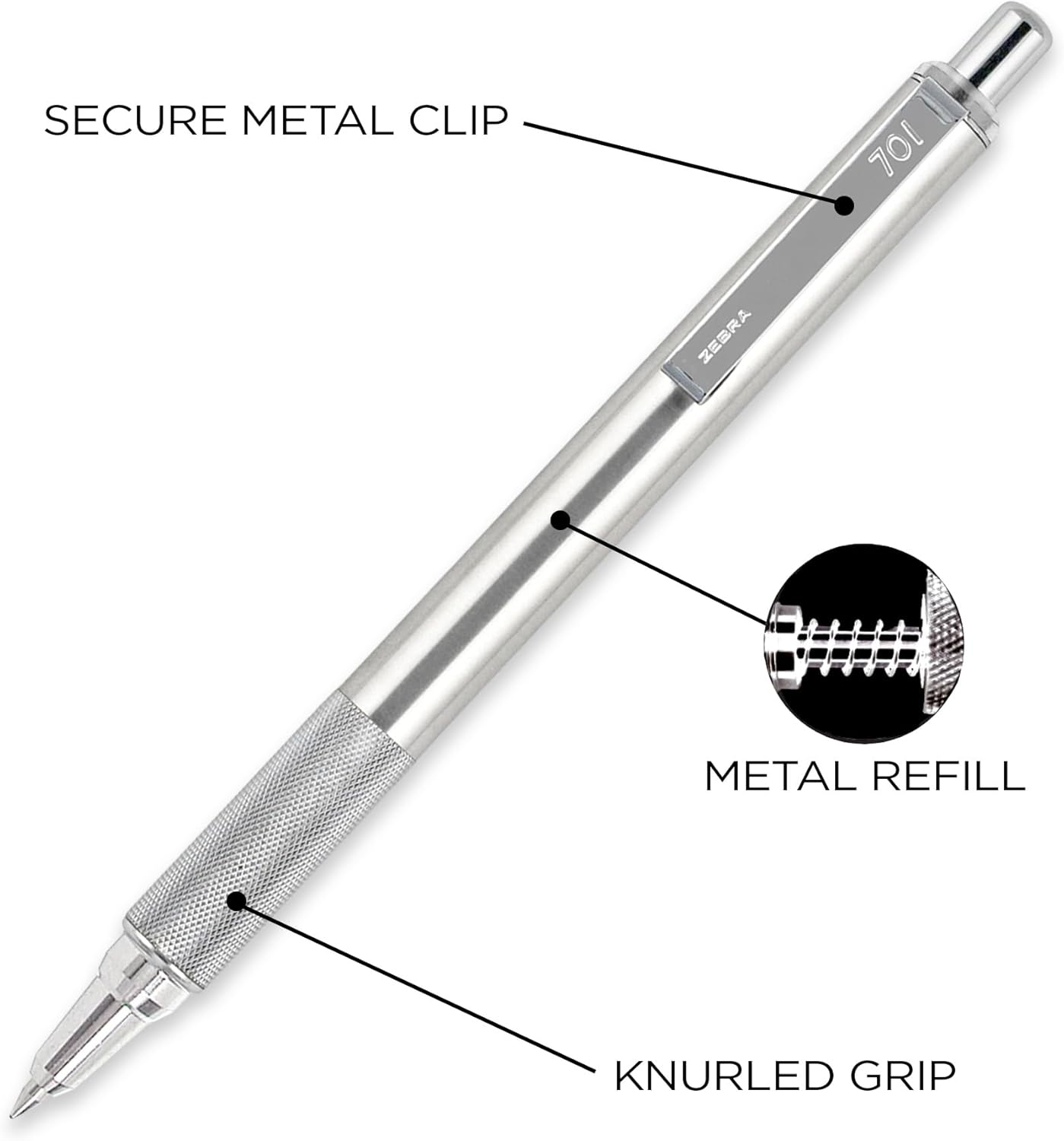 Zebra Pen professional grade office stationery packaging for the single pack variant.