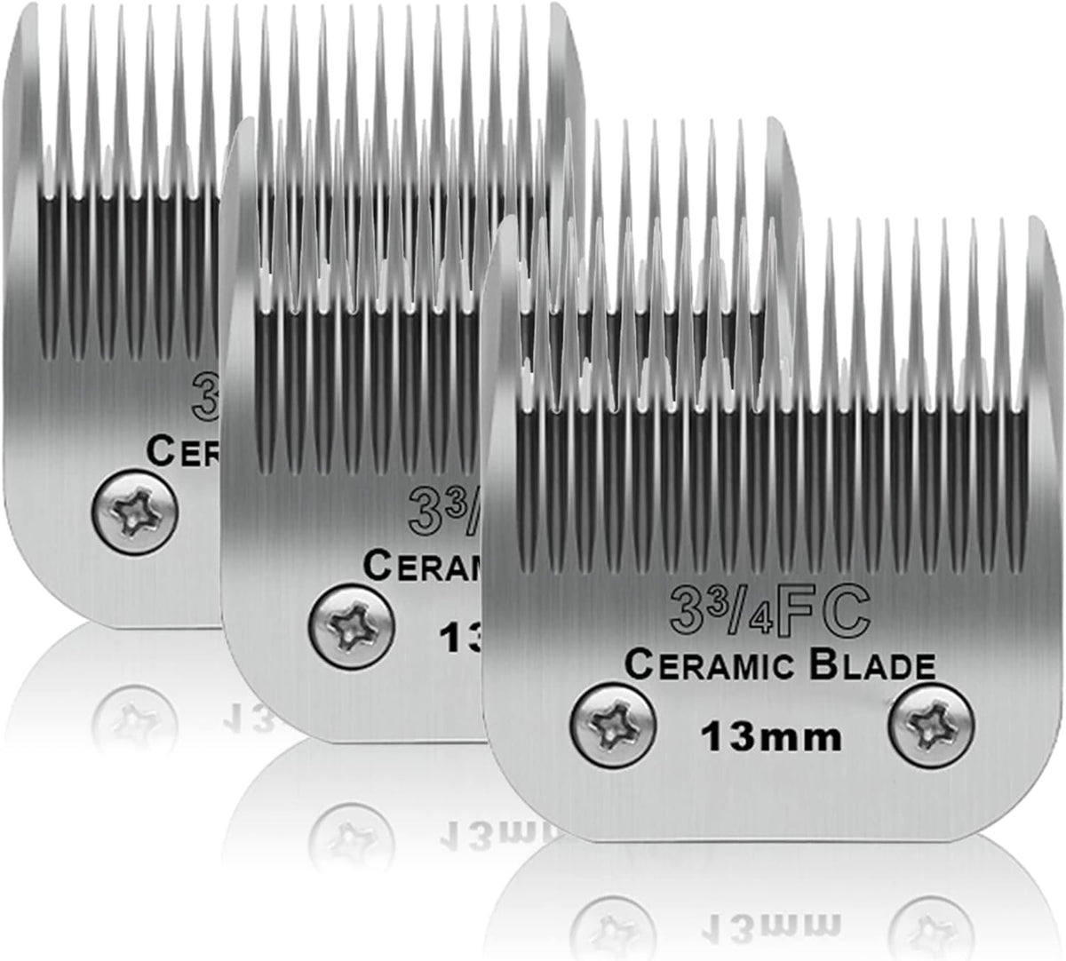 3 Pack 10# Detachable Pet Dog Grooming Ceramic Blades,Compatible with Andis,Oster A5,Wahl KM-10 Series,Size #10 Blade 1/16-Inch 1.5MM Cut Length - Image 11