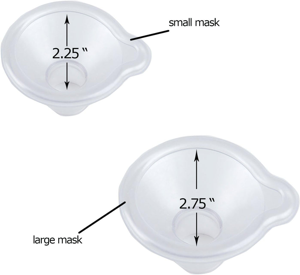 Disassembled parts of the pet inhaler spacer illustrating easy cleaning components.