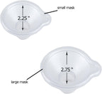 Disassembled parts of the pet inhaler spacer illustrating easy cleaning components.