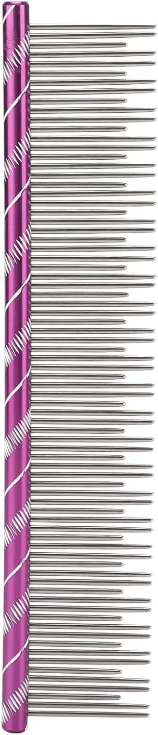 Side profile of Zerodis ergonomic non-slip handle pet comb