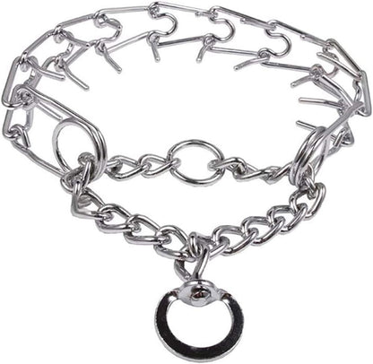 Darkyazi Durable Pinch Collar Stainless Steel Dog Adjustable Pet Training Collar for Medium Large Dogs (Large (2 Pack), Silver) - Image 9