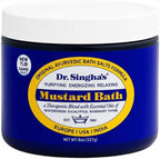 Dr. Singha's Mustard Bath 8 Ounces front view packaging