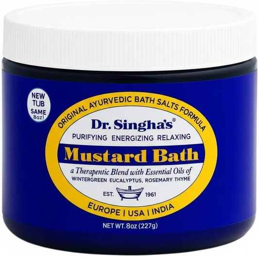 Dr. Singha's Mustard Bath 8 Ounce tub front view