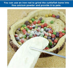 Natural cuttlebone supplement arranged for pet bird and parakeet care