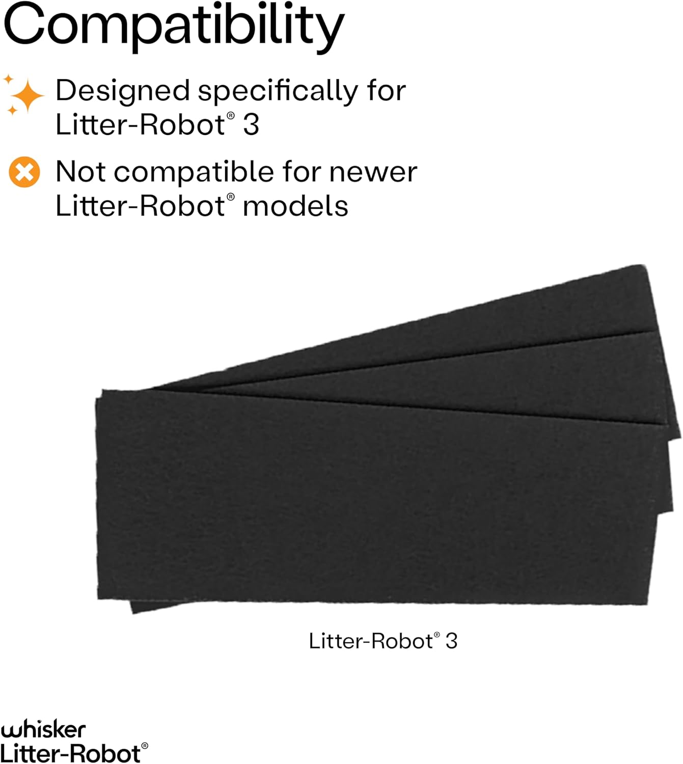 Activated carbon replacement filters designed for moisture control in pet appliances.