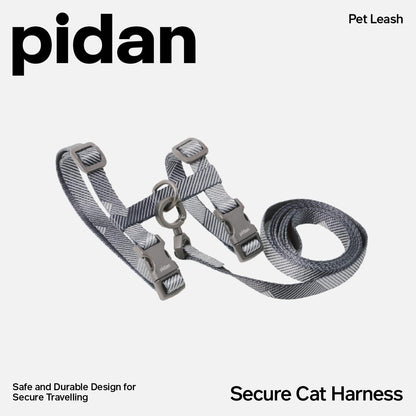 Close up of Pidan escape proof cat harness adjustable straps