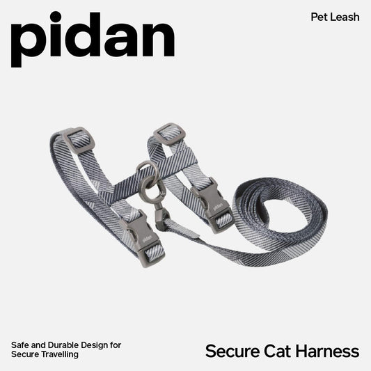 Close up of Pidan escape proof cat harness adjustable straps