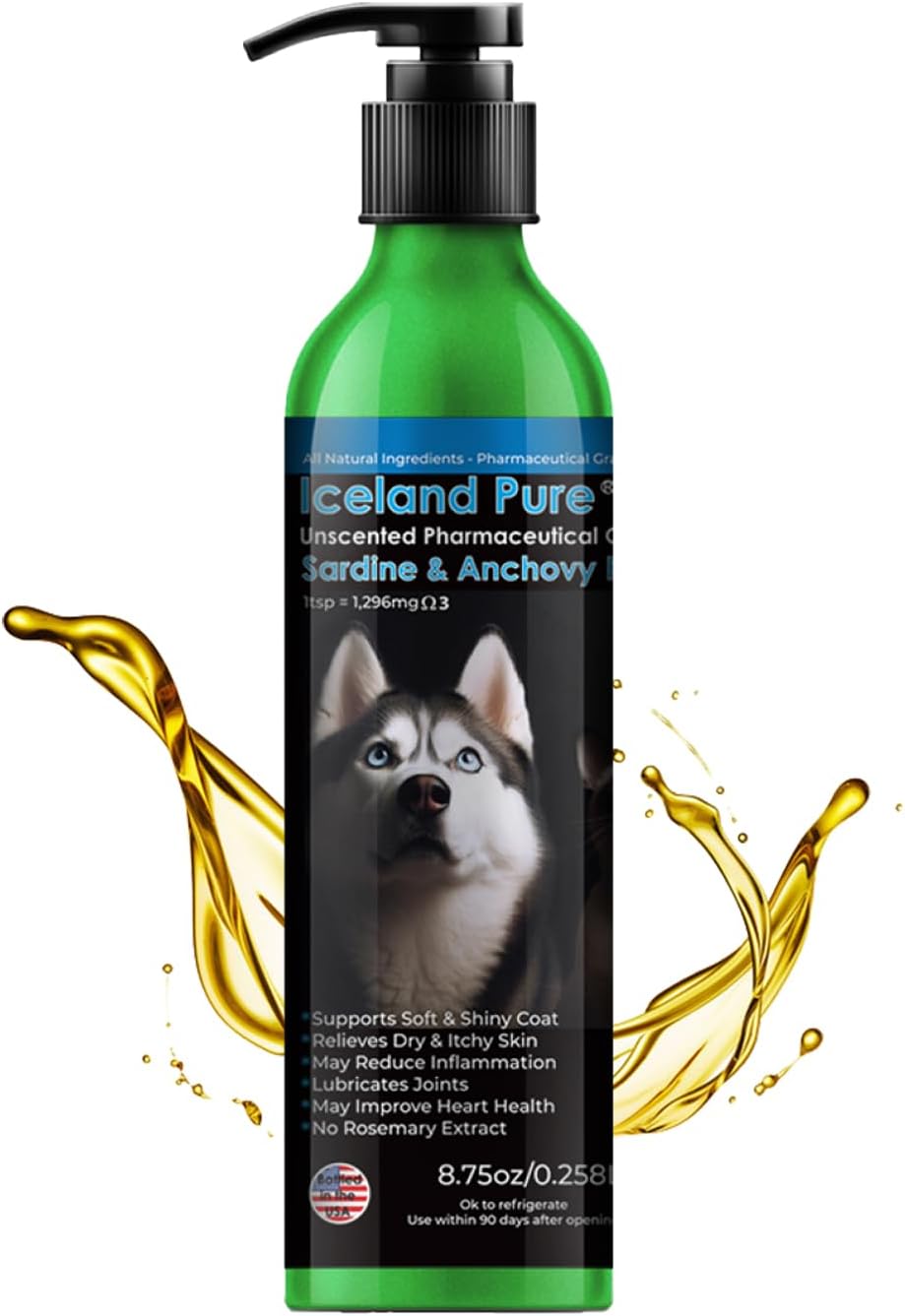 Authentic imported pet wellness product by Iceland Pure side angle close up