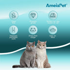 Digestive health paste tube for short hair and long hair feline fur ball prevention.