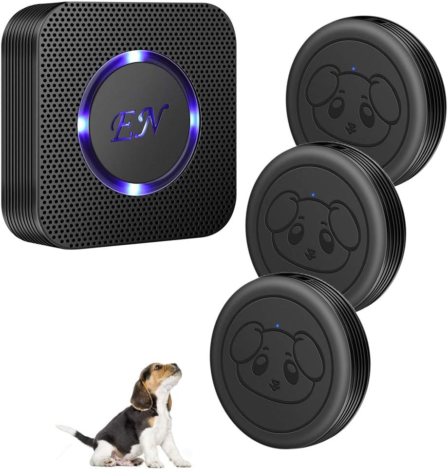EverNary wireless dog door bell with three transmitters and receiver