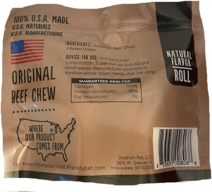 Mess free long lasting beef collagen retriever roll pack of two.
