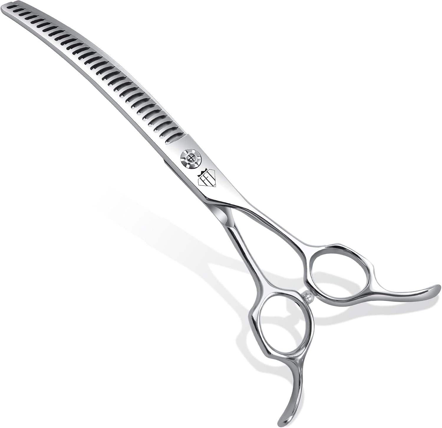 Professional Curved Thinning Scissors for Dog Grooming, 30-Degree Curvature, Japanese 440C for Trimming Dogs Cats and Other Pets face and paws (Curved Thinner) - Image 9