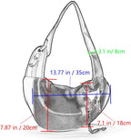 Kucehiup hands-free puppy backpack showing breathable mesh material
