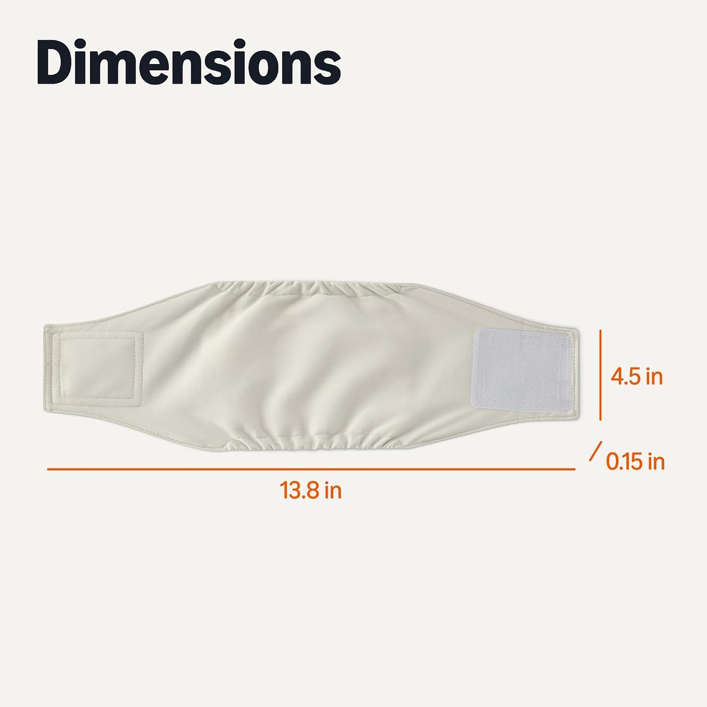Premium leak proof male dog incontinence wraps showing waterproof lining material detail.