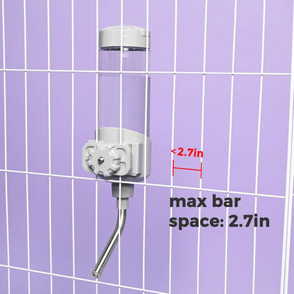Side view of Vannon twenty three ounce automatic pet hydration system