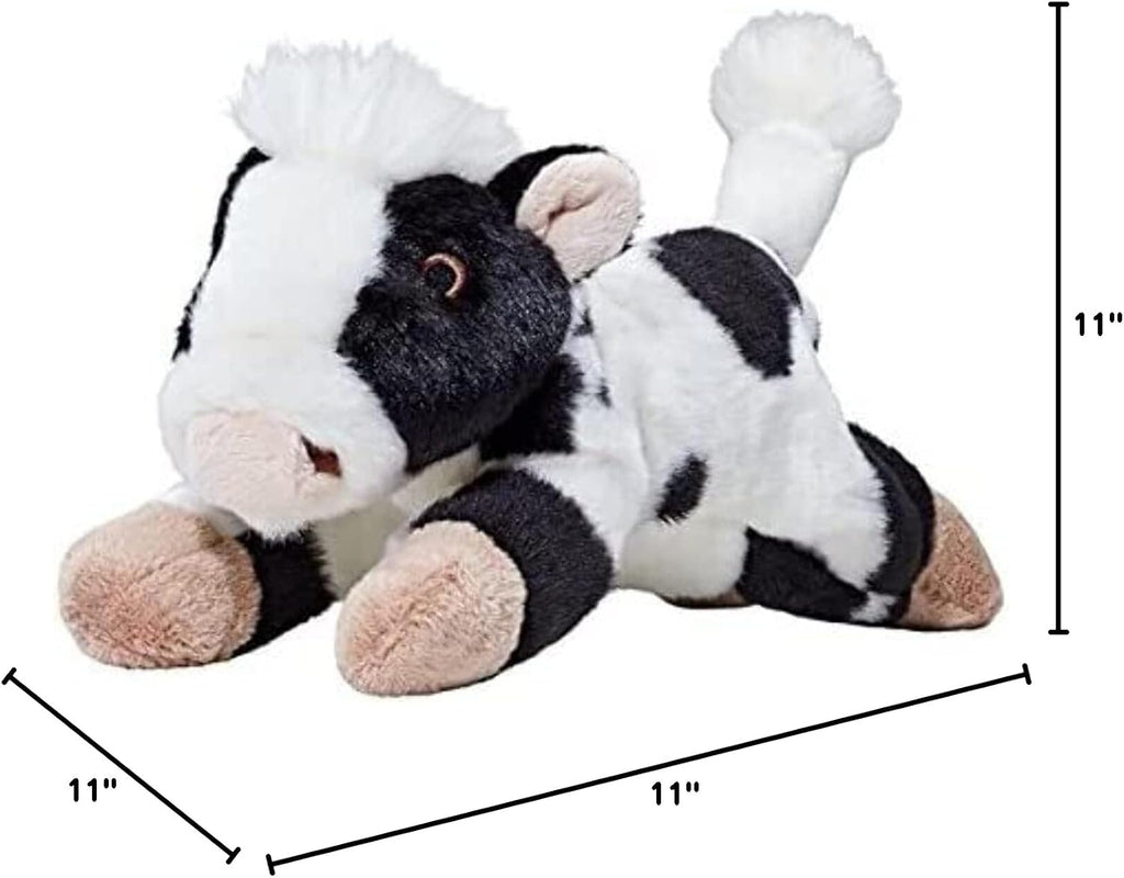 Durable Fluff and Tuff Marge the Cow dog toy for medium breeds