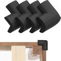 Wome Bed Frame Corner Protector Black 4 Pack Front View